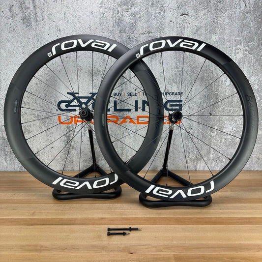 Low Mile! Roval Rapide CL II Carbon Tubeless Disc Brake Bike Wheelset 700c 1565g