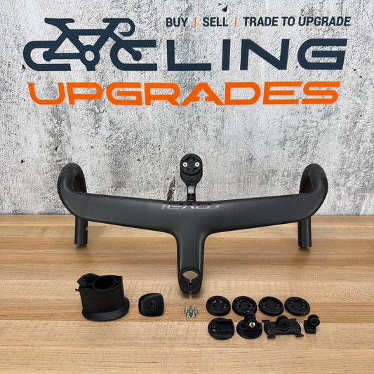 Low Mile! Roval Rapide Cockpit Carbon 100mm -6º 42cm Integrated Handlebar 370g