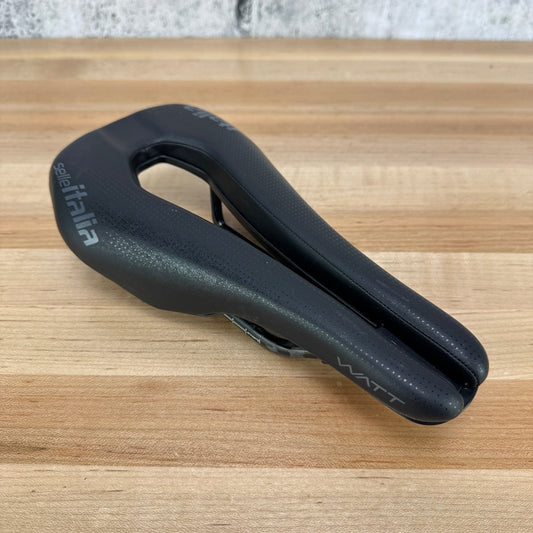 Low Mile! Selle Italia Watt Gel Superflow Kit Carbonio 133mm Carbon Rails Saddle