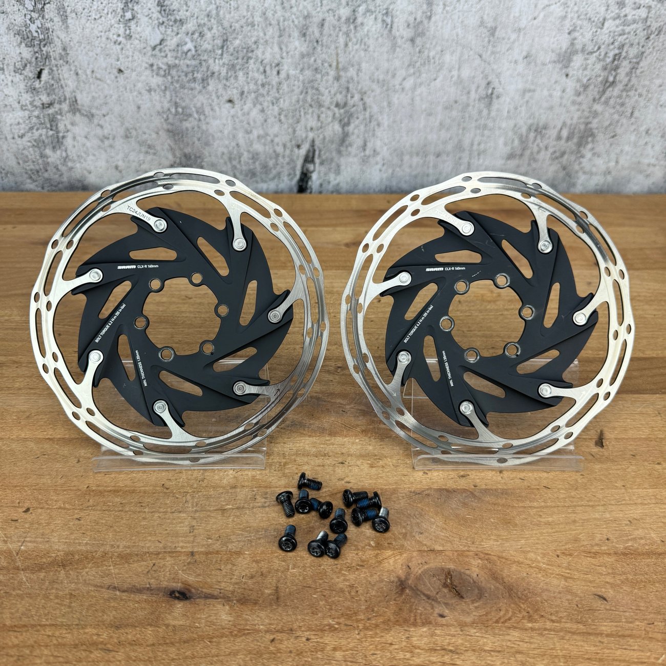 Low Mile! SRAM CLX-R 160mm 6-Bolt Disc Brake Rotors 265g ...