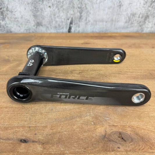 Low Mile! SRAM Force AXS D1 DUB 175mm 8-Bolt Carbon Bike Crankset 480g