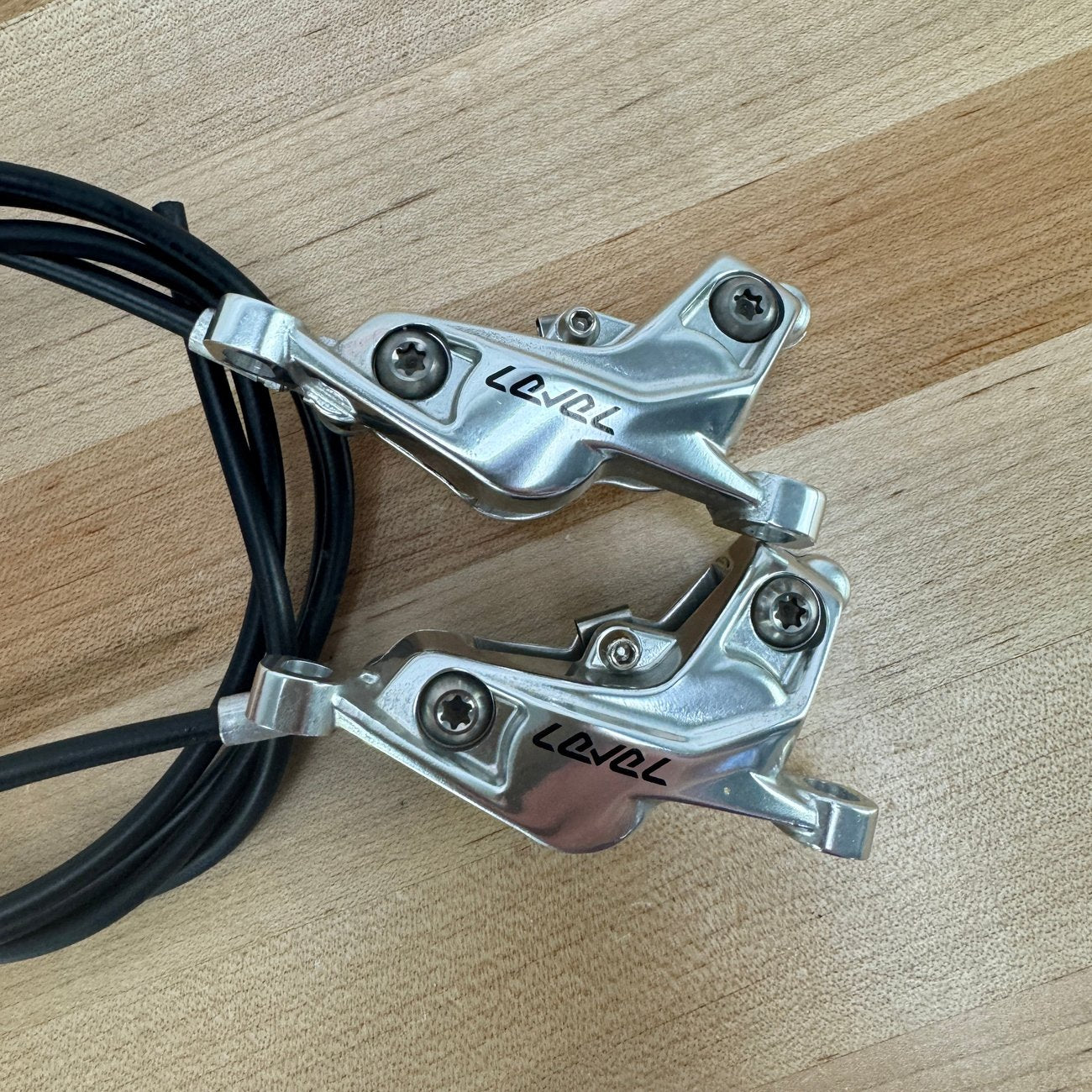 Low Mile! SRAM Level Ultimate Stealth Post-Mount 4-Piston Mountain Bike Brakeset