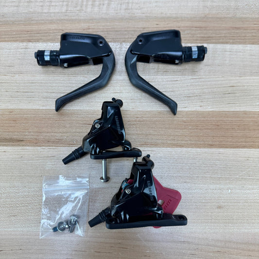 Low Mile! SRAM S900 Aero HRD Brake Levers w/ Disc Brake Calipers 505g