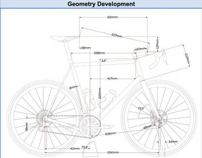 Low Mile! 2024 Sturdy Cycles Fiadh 60cm Titanium Bike Frameset Module 700c 2955g