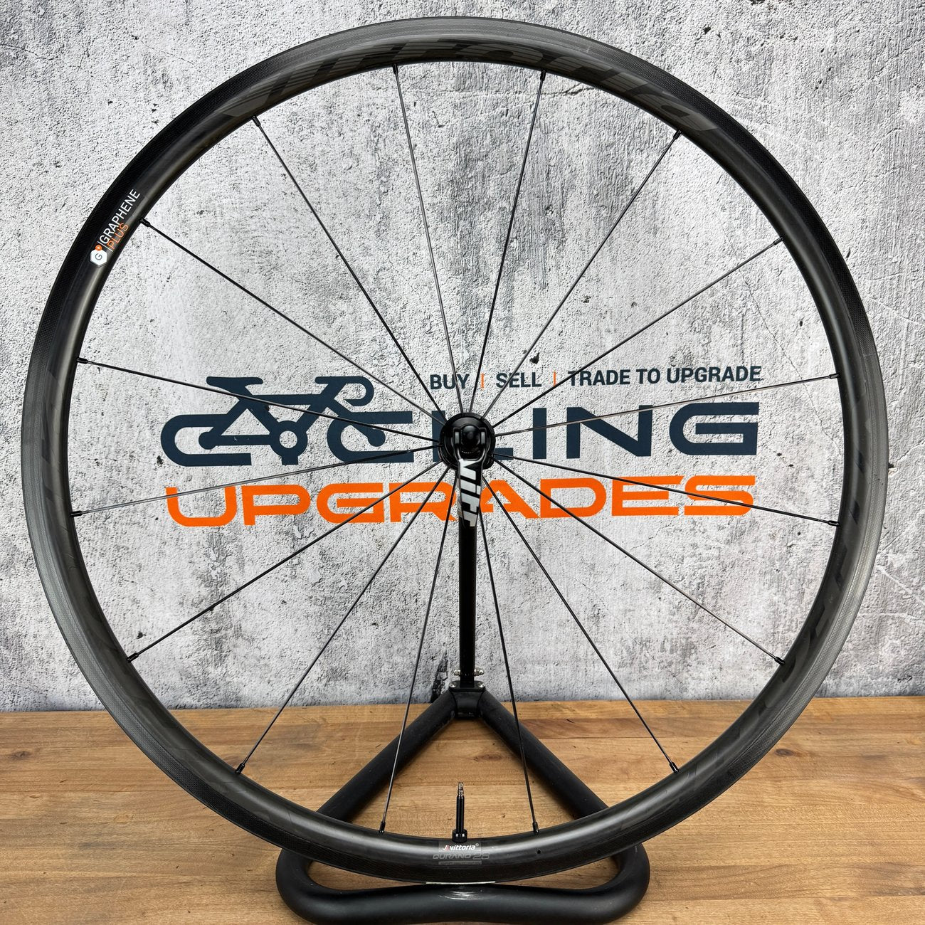 Low Mile! Vittoria Qurano 30 Graphine Plus Tubeless Rim Brake Carbon Wheelset 1502g