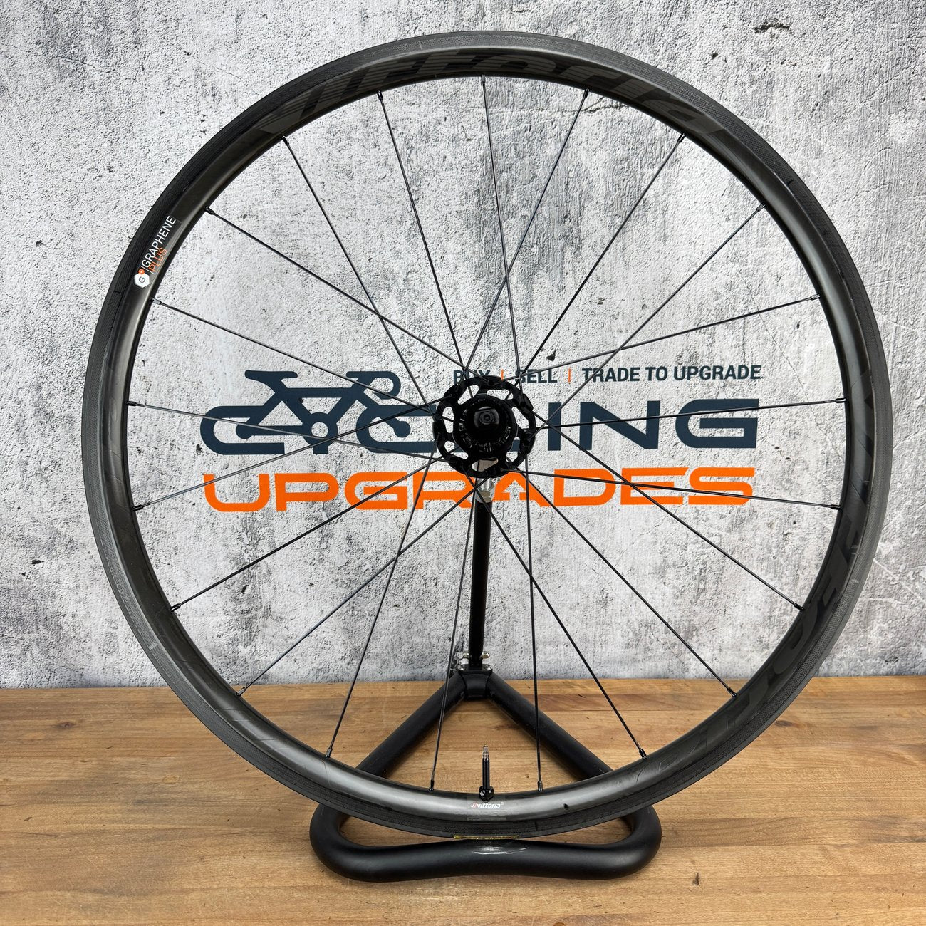 Low Mile! Vittoria Qurano 30 Graphine Plus Tubeless Rim Brake Carbon Wheelset 1502g