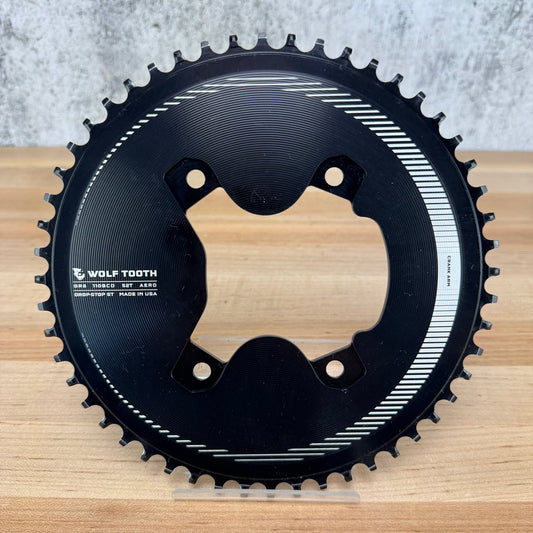 Low Mile! Wolf Tooth Drop Stop ST Aero 52T 110 BCD 4-Bolt Chainring for Shimano GRX