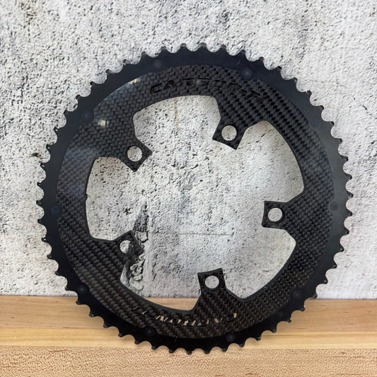Low Mile! Carbon-Ti X-CarboRing Evo 12-Speed 52t 110BCD 5-Bolt Outer Chainring