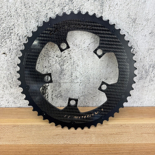 Low Mile! Carbon-Ti X-CarboRing Evo 12-Speed 52t 110BCD 5-Bolt Outer Chainring