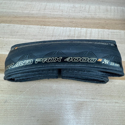 Low Mile! Continental Grand Prix 4000s II 700c x 23mm Clincher Pair Tires 412g