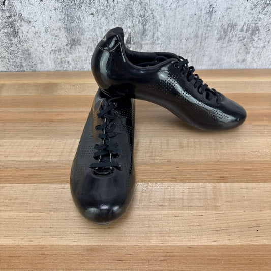 Low Mile! Giro Empire Men's 42.5 EU Black Carbon 3-Bolt Cycling Shoes