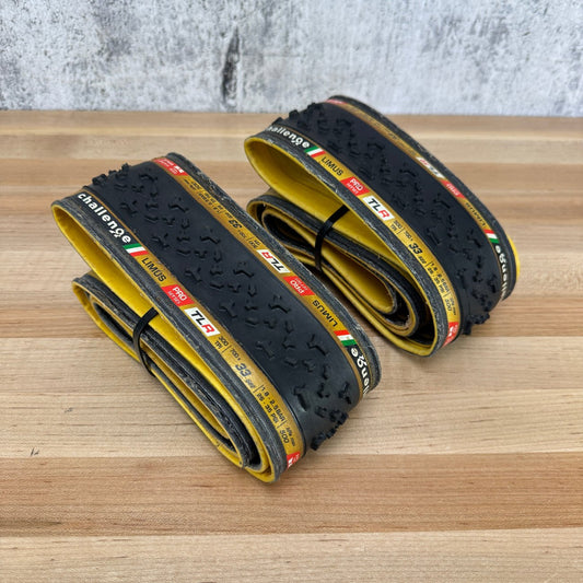 Low Mile! Pair Challenge Limos Pro 700c x 33mm Cyclocross Tubeless Bike Tires