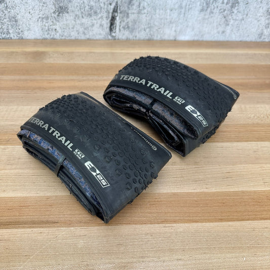 Low Mile! Pair Continental Terra Speed 700c x 45mm Tubeless MTB Bike Tires