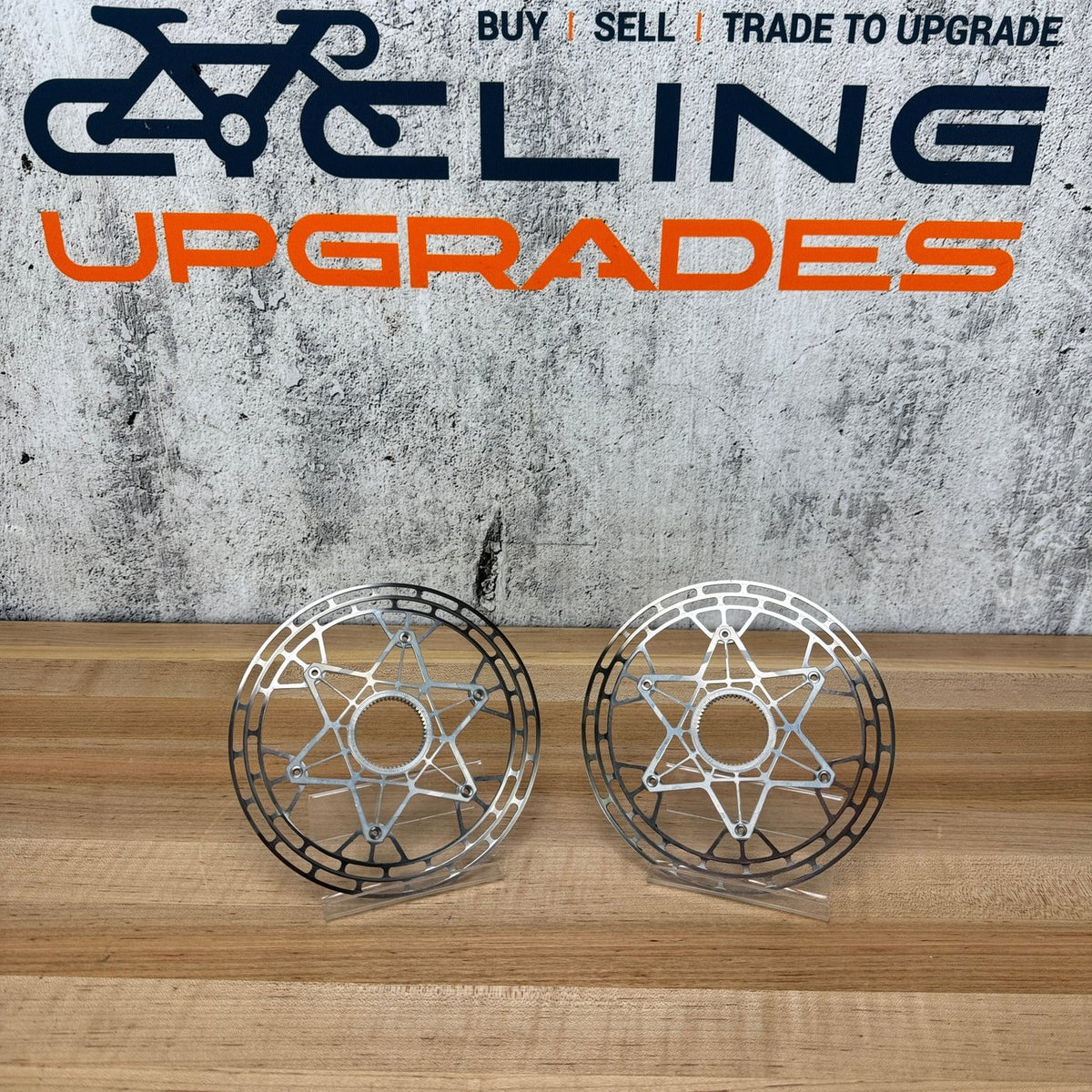 Low Mile! Pair KCNC Nordit CL 160mm Centerlock Silver Disc Brake 
