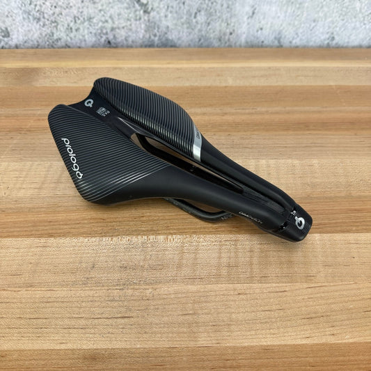 Low Mile! Prologo Dimension 7x9mm Carbon Rails 143mm Black Bike Saddle 165g