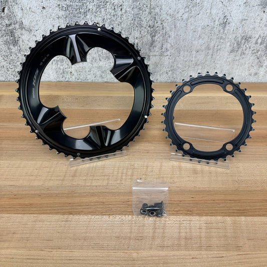 Low Mile! Shimano 105 R7100 50/34t 12-Speed 4-Bolt 110BCD Bike Chainring Set