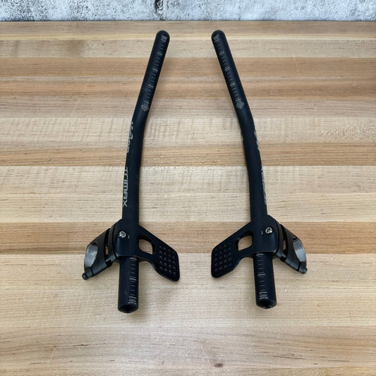 Low Mile! Vision Trimax Clip On Aero Bar 410mm Alloy Handlebar Extensions