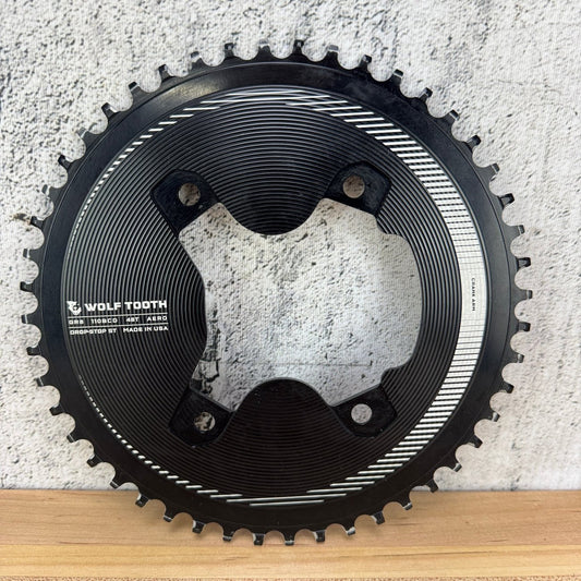 Low Mile! Wolf Tooth Aero Drop-Stop ST 48t 110BCD 12-Speed 1x Chainring for GRX