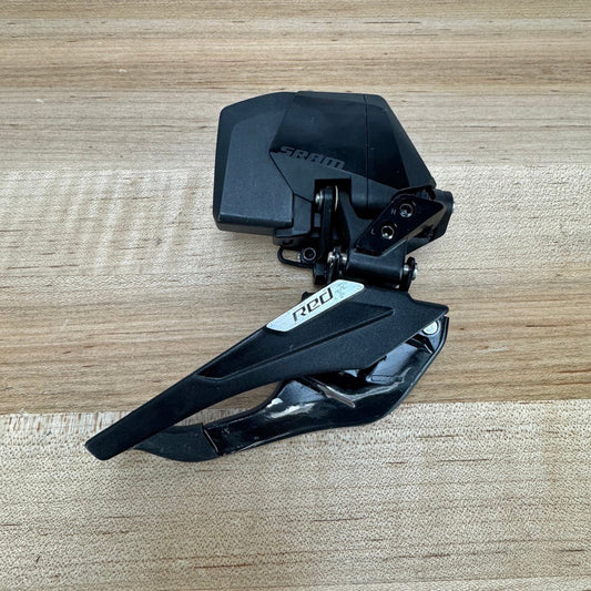 Low Mile SRAM Red AXS E1 Electronic Braze-On 12-Speed Front Derailleur + Battery