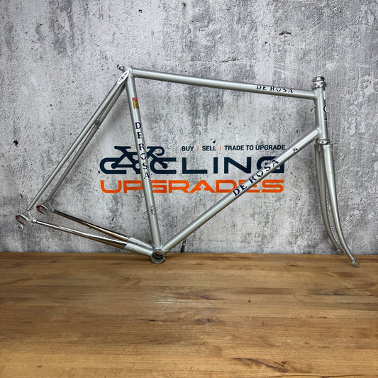 De Rosa Professional SLX 56x56cm Columbus Steel Silver Frameset 700c 2982g