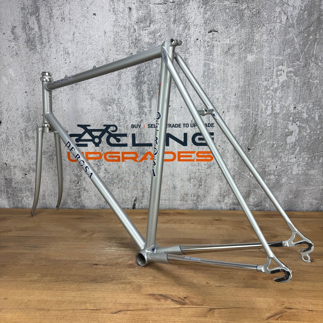 De Rosa Professional SLX 56x56cm Columbus Steel Silver Frameset 700c 2982g