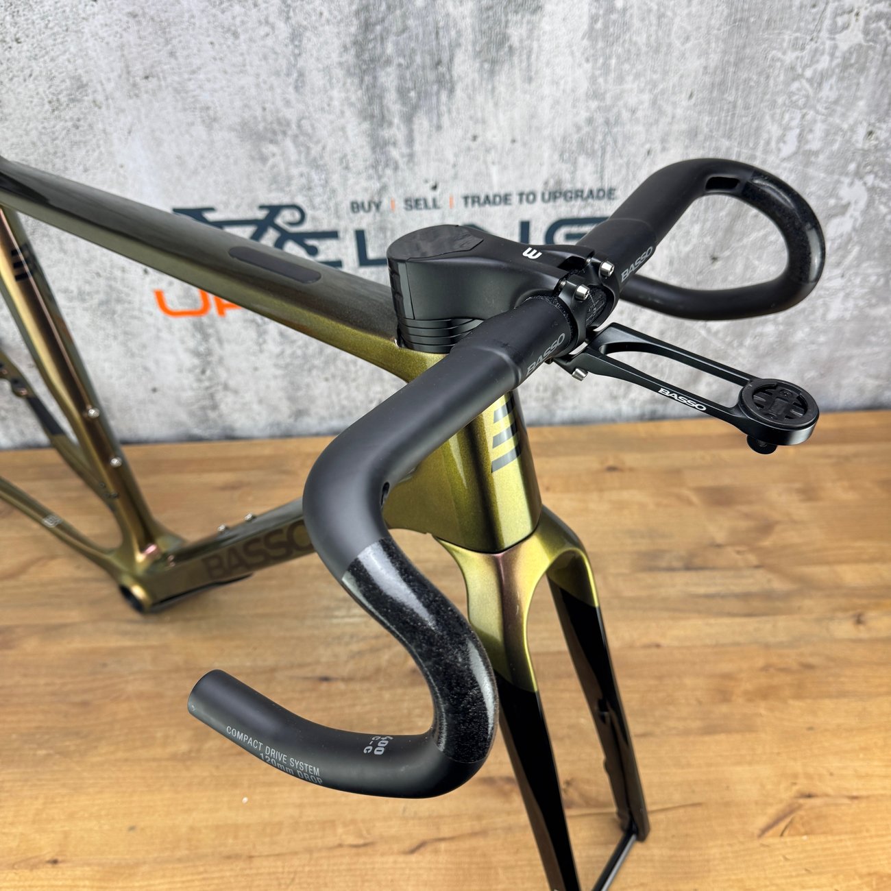 Mint! Basso Palta II Medium Carbon Gravel Disc Frameset 700c Gold Bum 2729g