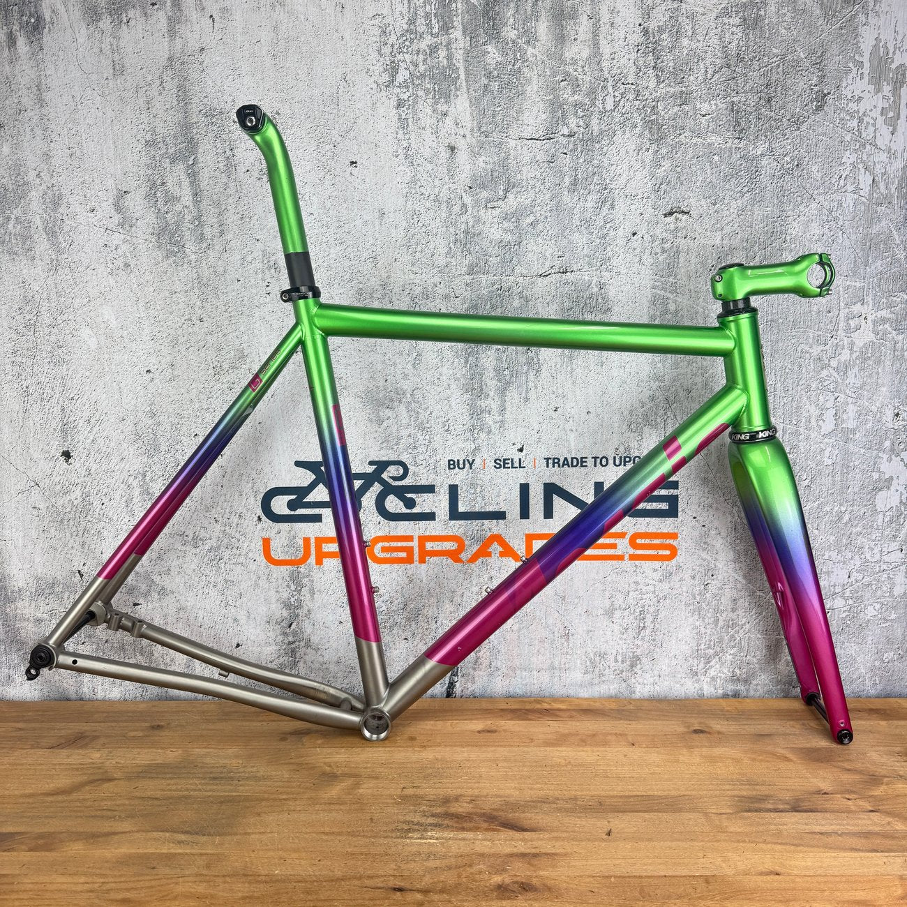 2021 Mosaic GT-1 AR Titanium 56.5cm Enve Chris King Gravel Bike Frameset 700c
