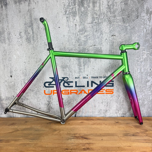 2021 Mosaic GT-1 AR Titanium 56.5cm Enve Chris King Gravel Bike Frameset 700c