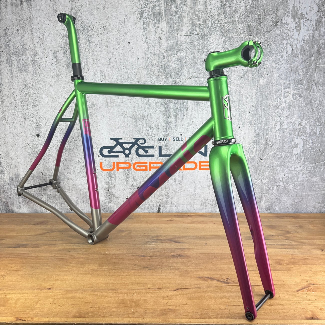 2021 Mosaic GT-1 AR Titanium 56.5cm Enve Chris King Gravel Bike Frameset 700c