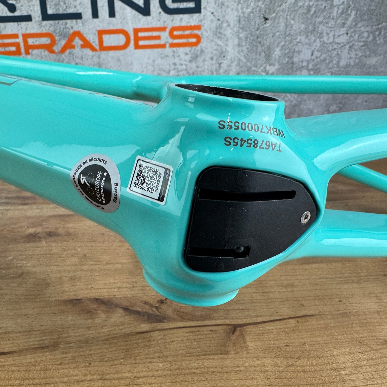 New! 2023 Bianchi Specialissima CV 50cm Carbon Disc Frameset 700c Celeste 1903g