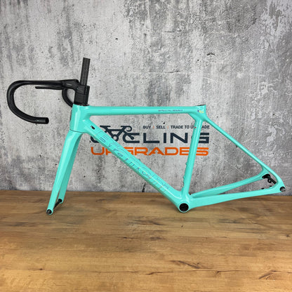 New! 2023 Bianchi Specialissima CV 50cm Carbon Disc Frameset 700c Celeste 1903g