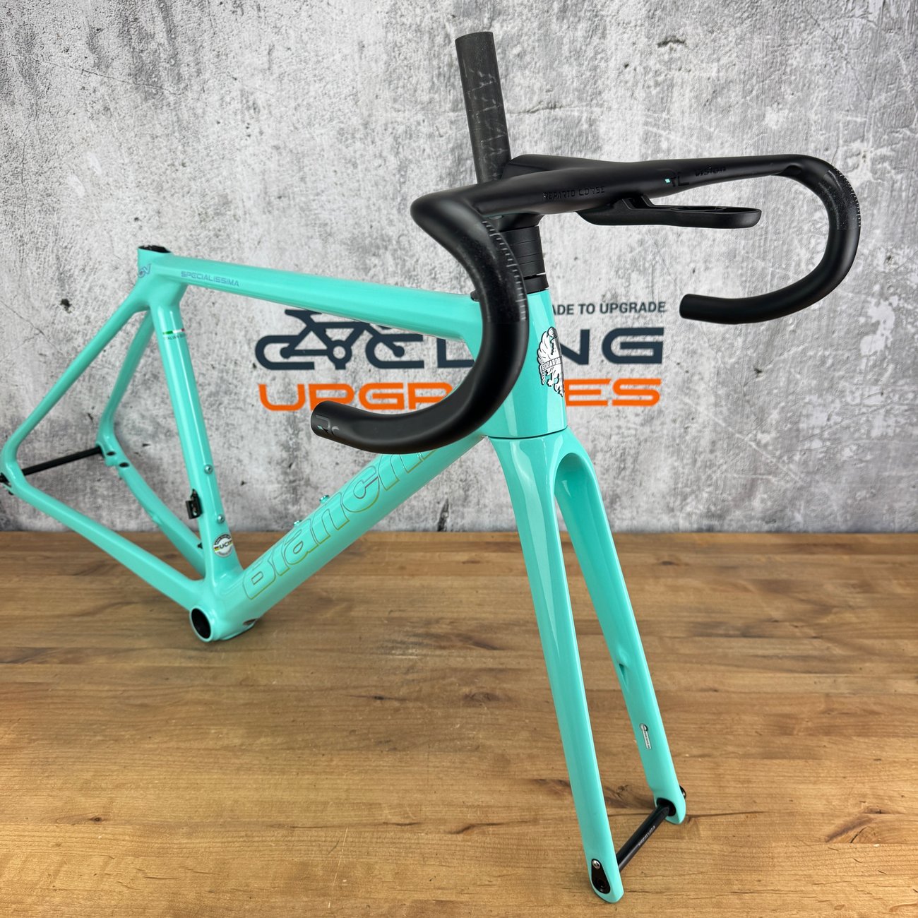 New! 2023 Bianchi Specialissima CV 50cm Carbon Disc Frameset 700c Celeste 1903g