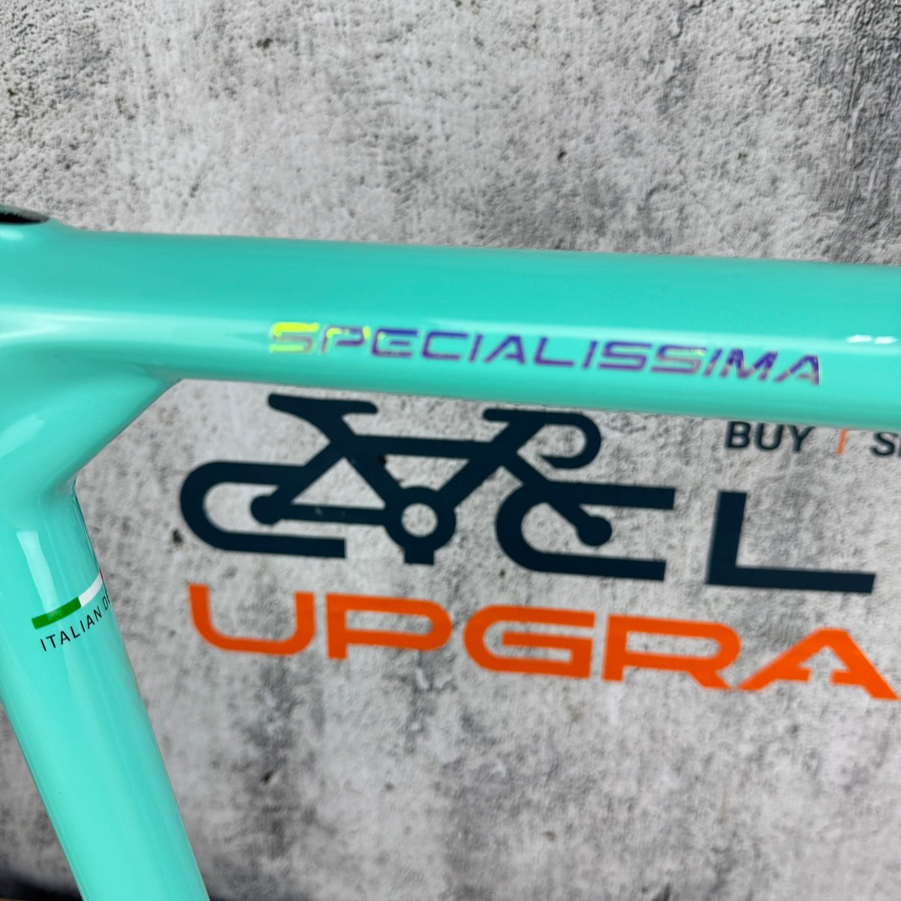 New! 2023 Bianchi Specialissima CV 50cm Carbon Disc Frameset 700c Celeste 1903g