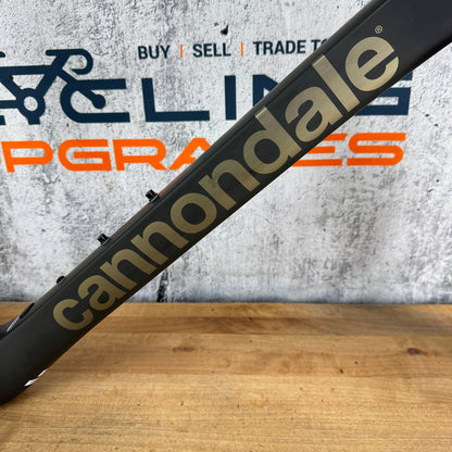 2024 Cannondale SuperSix EVO Hi-Mod 56cm Carbon Frameset Smoke Black Momo Bar