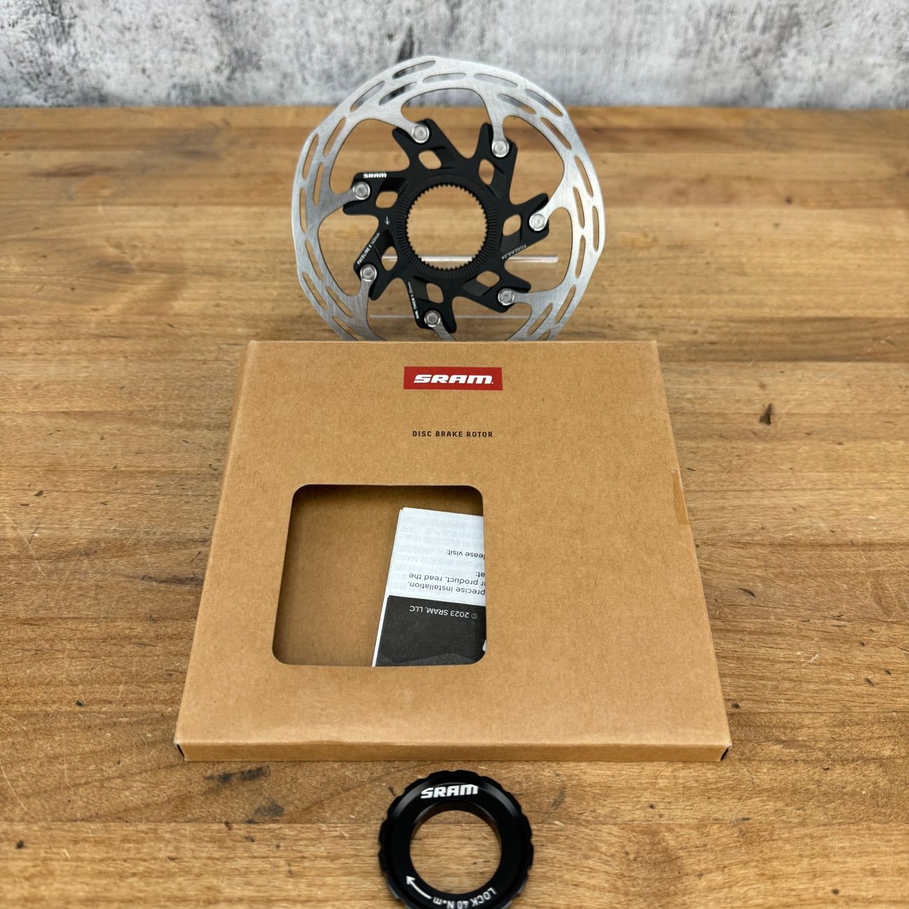New! 2024 SRAM Paceline X 140mm Center Lock Disc Brake Rotor 160g