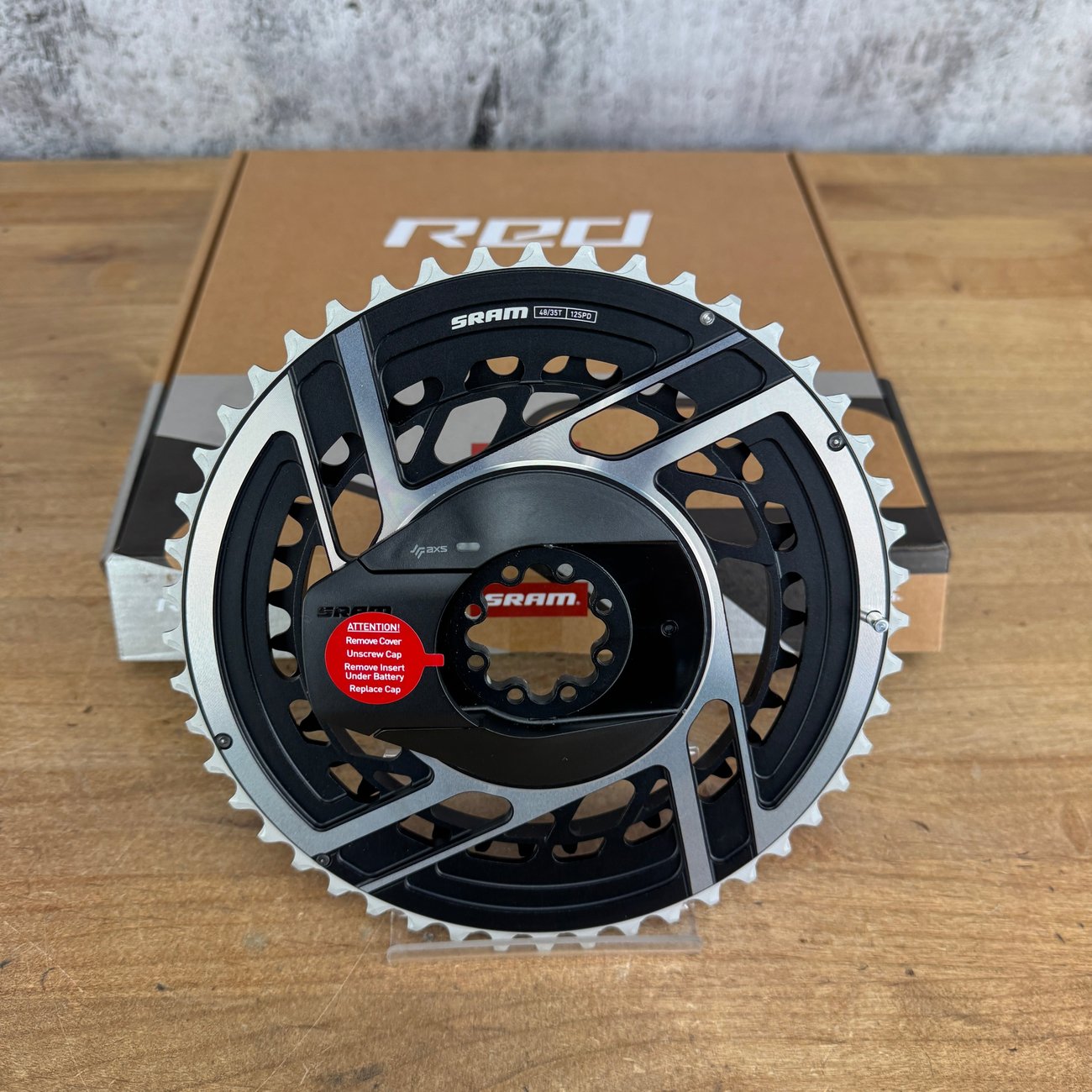 New! SRAM Red AXS E1 Quarq Power Meter 48/35t 12-Speed Bike Chainring Set