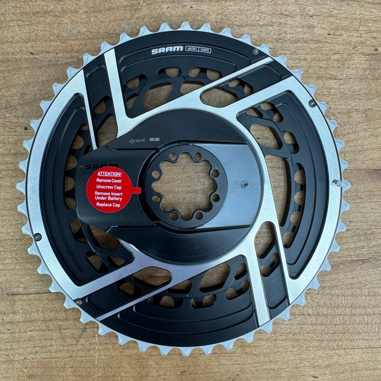 New! SRAM Red AXS E1 Quarq Power Meter 48/35t 12-Speed Bike Chainring Set