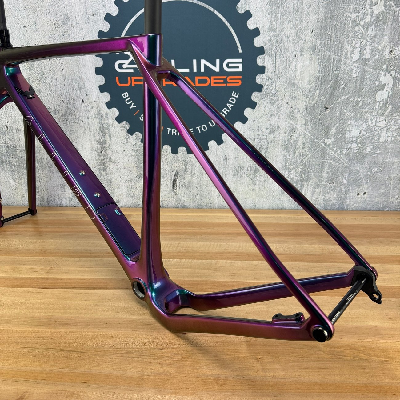 New! 2025 Allied Able FS09 Harlequin Purple to Green 54cm Carbon Disc Frameset
