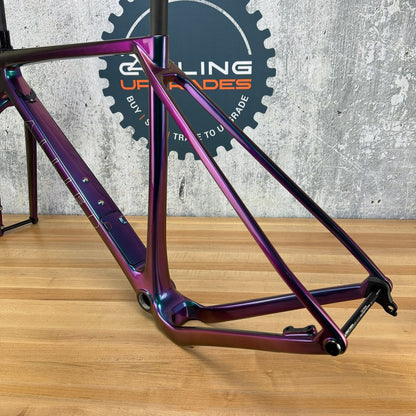 New! 2025 Allied Able FS09 Harlequin Purple to Green 54cm Carbon Disc Frameset