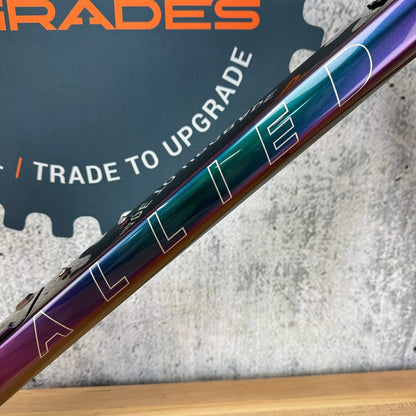 New! 2025 Allied Able FS09 Harlequin Purple to Green 54cm Carbon Disc Frameset