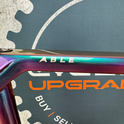 New! 2025 Allied Able FS09 Harlequin Purple to Green 54cm Carbon Disc Frameset
