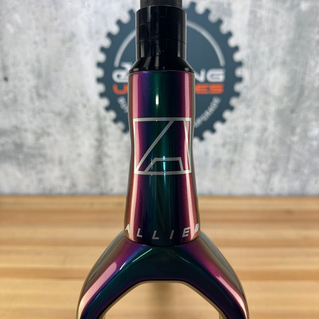 New! 2025 Allied Able FS09 Harlequin Purple to Green 54cm Carbon Disc Frameset