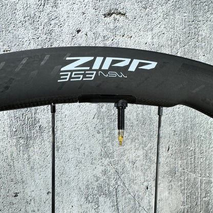 New! 2025 Zipp 353 NSW ZR1 SL Ceramic AXS Carbon Wheelset 1318g MSRP $4300