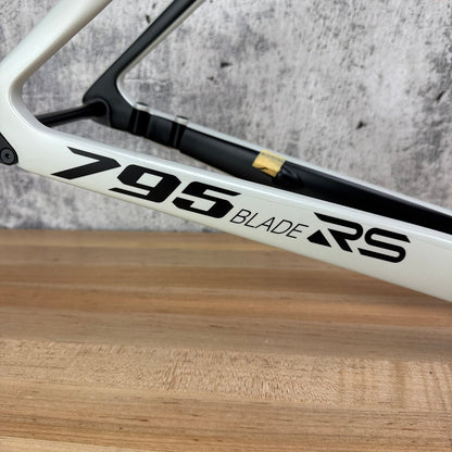 New! 2026 Look 795 Blade RS Team Ionic Platinum White Medium Carbon Frameset