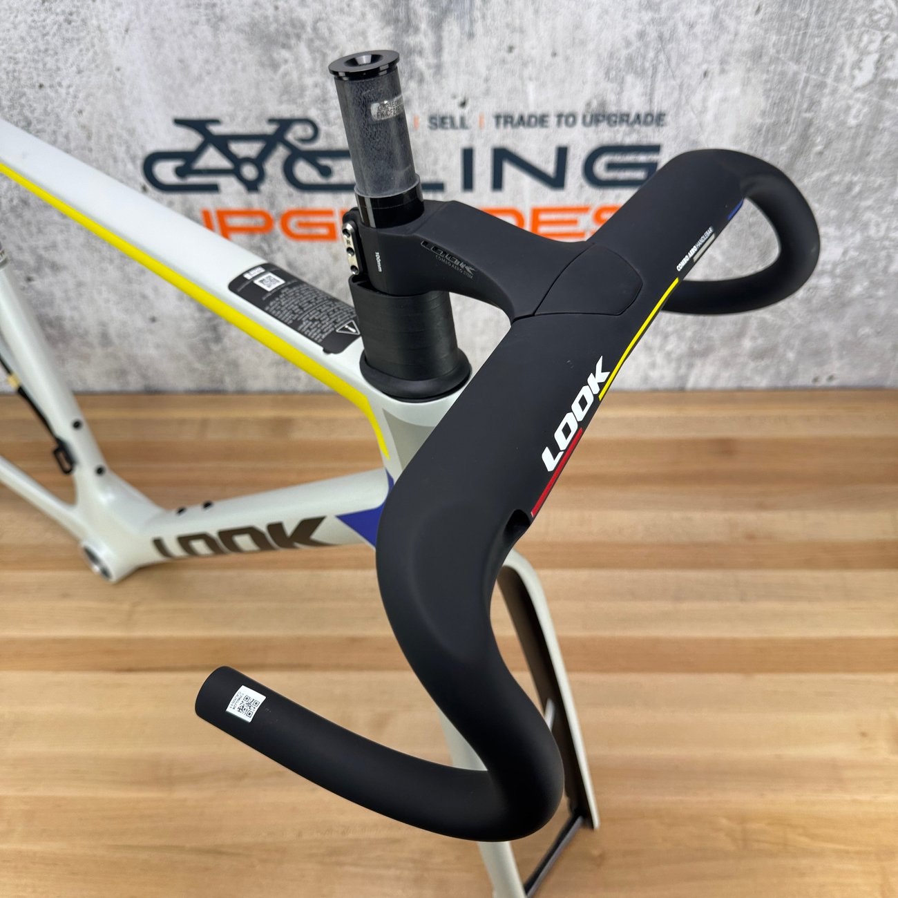 New! 2026 Look 795 Blade RS Team Ionic Platinum White Medium Carbon Frameset