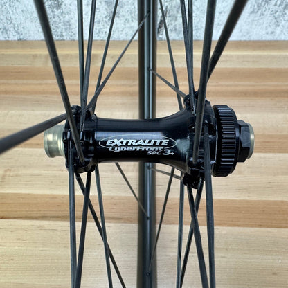 New! 825g! Custom Lightbicycle AR25 Extralite Carbon Spokes Disc Wheelset