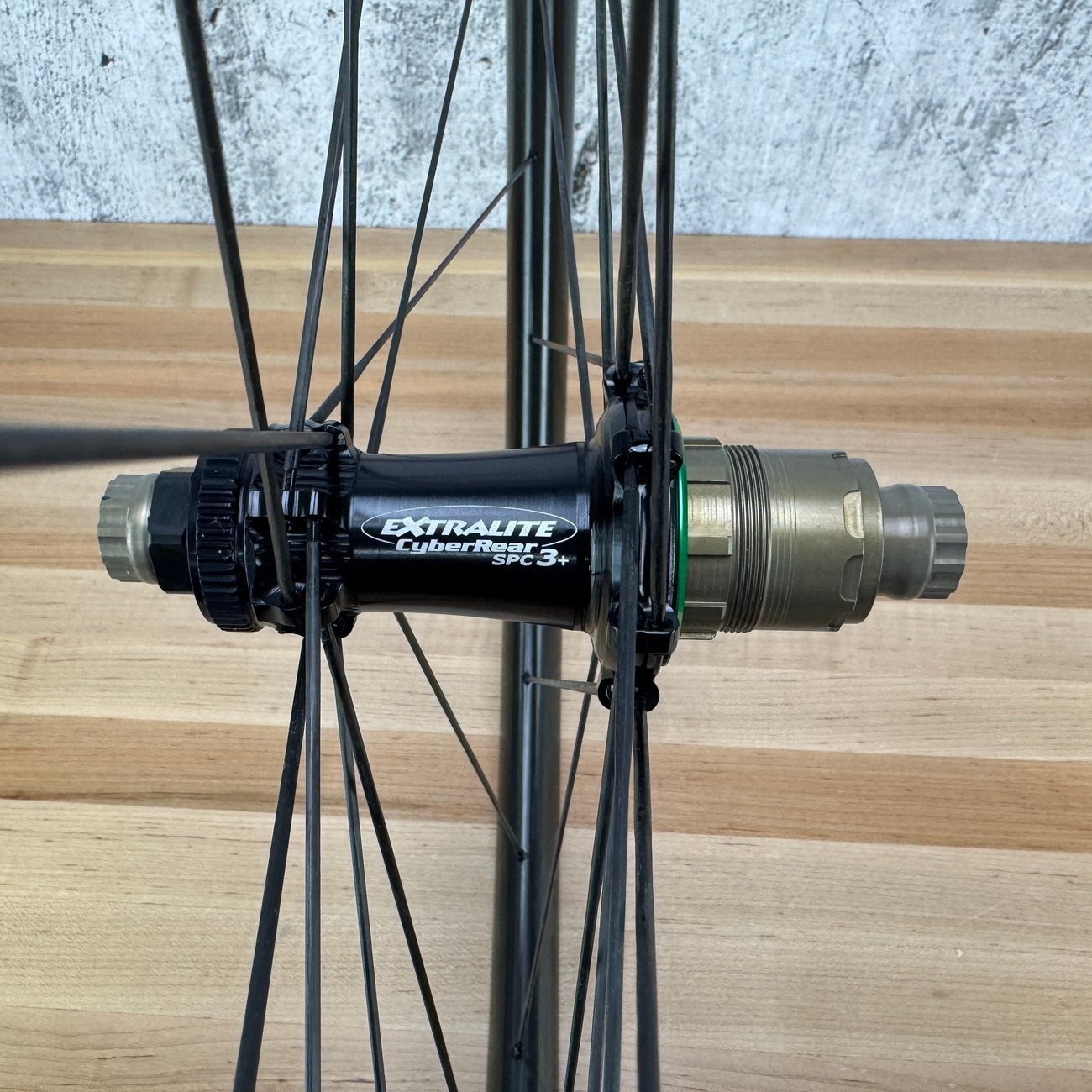 New! 825g! Custom Lightbicycle AR25 Extralite Carbon Spokes Disc Wheelset