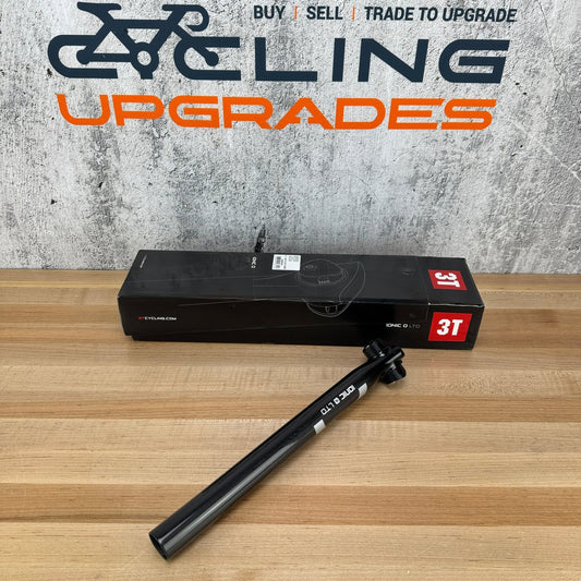 New! 3T Ionic 0 LTD Carbon 31.6mm x 350mm Carbon Zero Setback Seatpost MSRP $270
