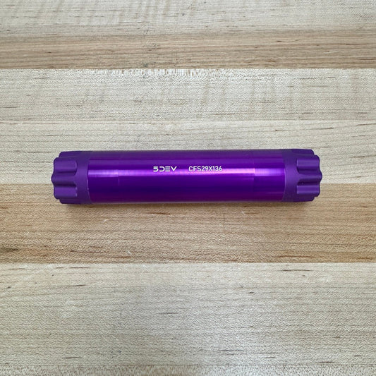 New! 5DEV SRAM Wide (136mm) 29mm (DUB) 55mm Chainline Purple Crankset Spinde
