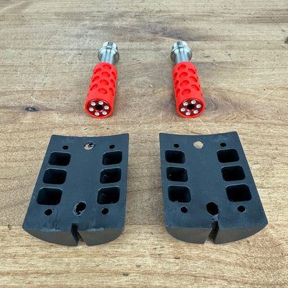 New! AeroLite Titanium TT Aero Clipless Bike Pedals 66g + Cleats